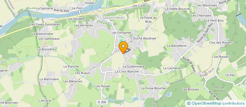 localisation de l'entreprise MADAME AURELIE CAILLEAU  SAVONNIERES