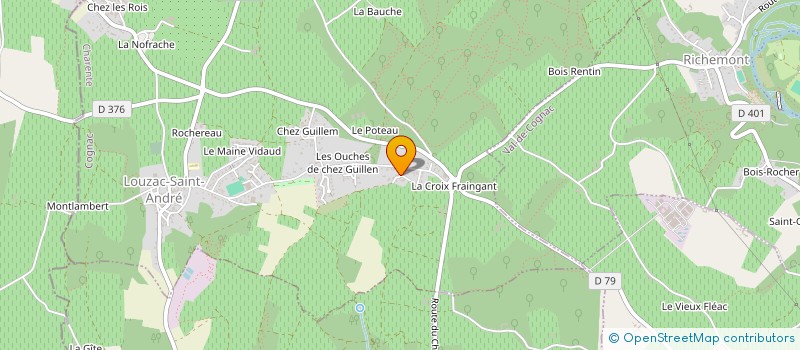 localisation de l'entreprise MADAME AURELIE CALMETTES  LOUZAC-SAINT-ANDRE