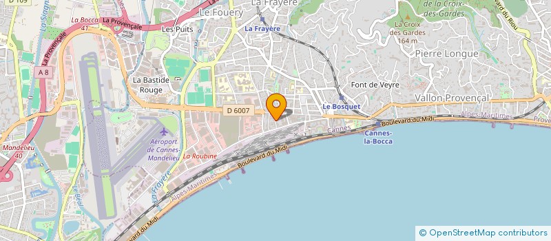 localisation de l'entreprise MADAME AURELIE CALVAT à CANNES