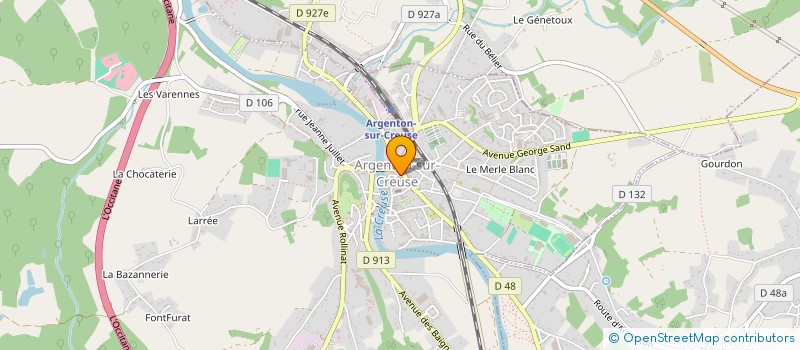localisation de l'entreprise MADAME AURELIE CAMARASA à ARGENTON-SUR-CREUSE