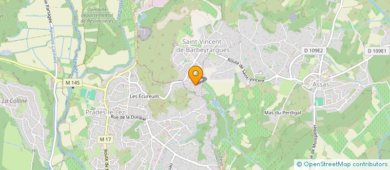 localisation de l'entreprise MADAME AURELIE CANALS  MAS-DE-LONDRES