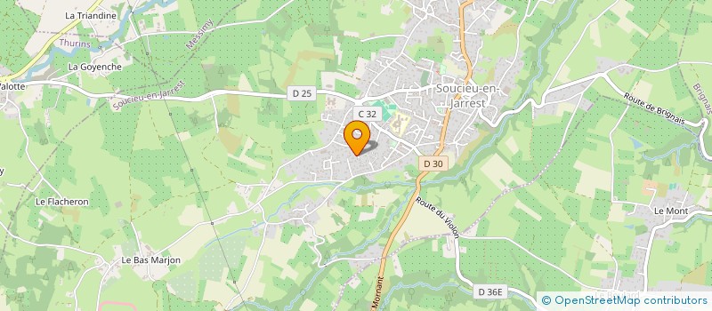 localisation de l'entreprise MADAME AURELIE CAPPA  SOUCIEU-EN-JARREST