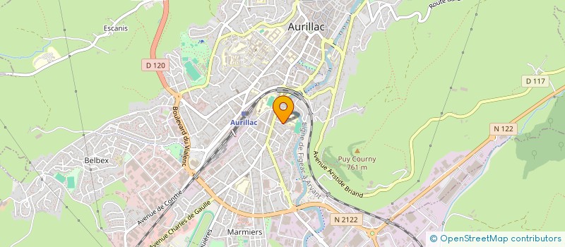 localisation de l'entreprise MADAME AURELIE CAPRON à AURILLAC