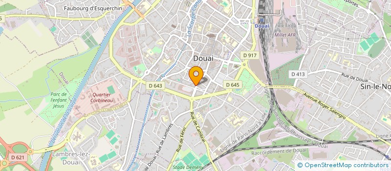 localisation de l'entreprise MADAME AURELIE CARINCOTTE  DOUAI