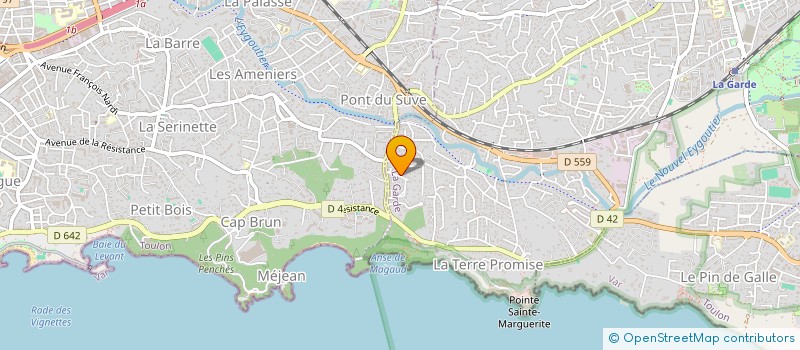 localisation de l'entreprise MADAME AURELIE CARRE  LA GARDE