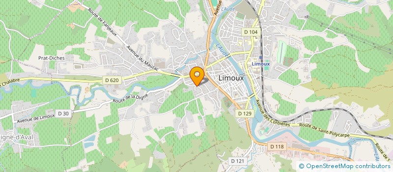 localisation de l'entreprise MADAME AURELIE CARRIE à LIMOUX