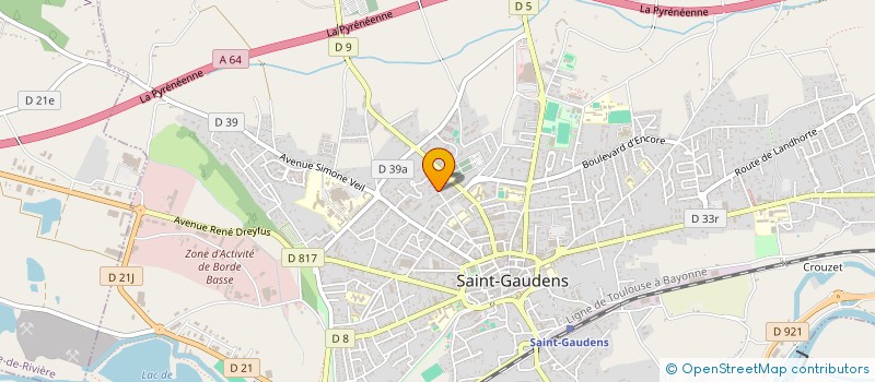 localisation de l'entreprise MADAME AURELIE CASTET à SAINT-GAUDENS