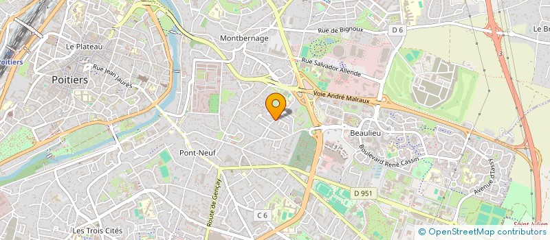 localisation de l'entreprise MADAME AURELIE CATHERINE POURSAT  POITIERS