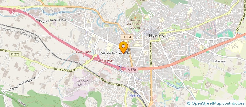 localisation de l'entreprise MADAME AURELIE CATREVAUX  HYERES