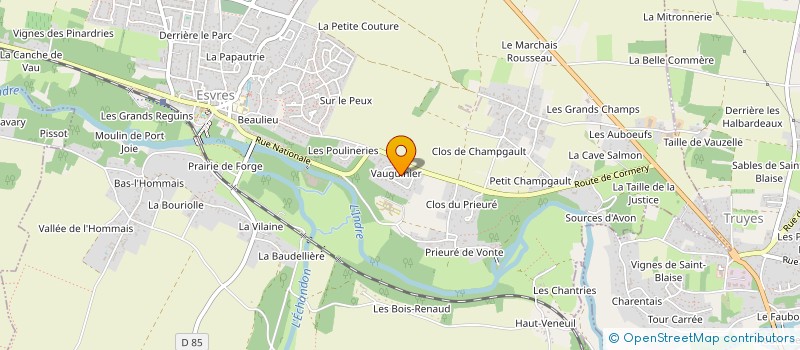 localisation de l'entreprise MADAME AURELIE CAUNOIS  ESVRES