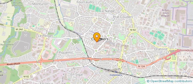 localisation de l'entreprise MADAME AURELIE CAYUELA  BLAGNAC