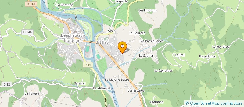 localisation de l'entreprise MADAME AURELIE CAZALET  ALTILLAC