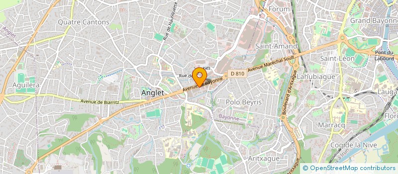 localisation de l'entreprise MADAME AURELIE CAZENAVE à ANGLET