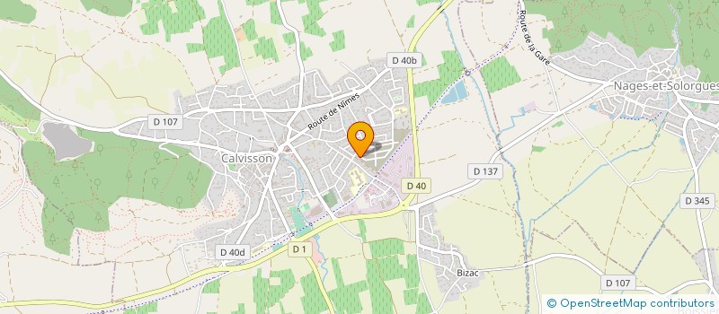 localisation de l'entreprise MADAME AURELIE CAZIER  CALVISSON