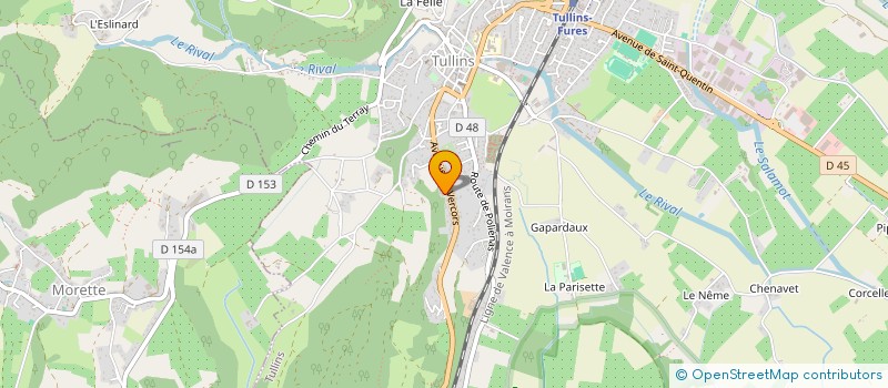 localisation de l'entreprise MADAME AURELIE CELICE à TULLINS