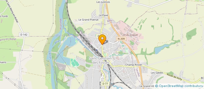 localisation de l'entreprise MADAME AURELIE CERVI  SAINT-GERMAIN-DES-FOSSES