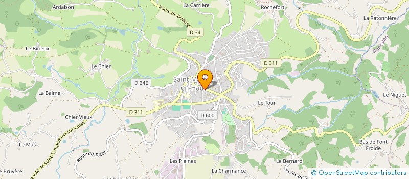 localisation de l'entreprise MADAME AURELIE CHABOCHE à SAINT-MARTIN-EN-HAUT