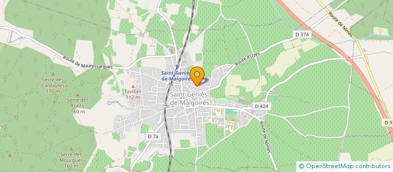 localisation de l'entreprise MADAME AURELIE CHABROUX  SAINT-GENIES-DE-MALGOIRES