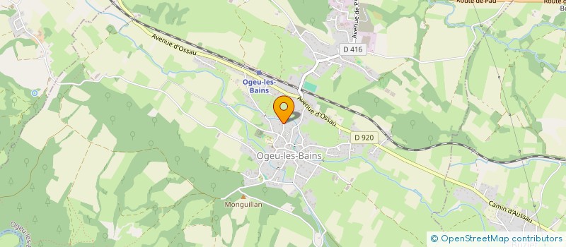 localisation de l'entreprise MADAME AURELIE CHAHON  OGEU-LES-BAINS