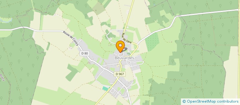 localisation de l'entreprise MADAME AURELIE CHAILLOUX  BEUVARDES