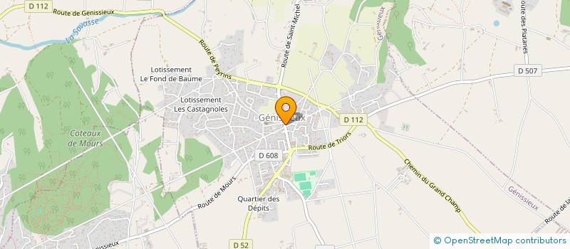 localisation de l'entreprise MADAME AURELIE CHALAMET  GENISSIEUX