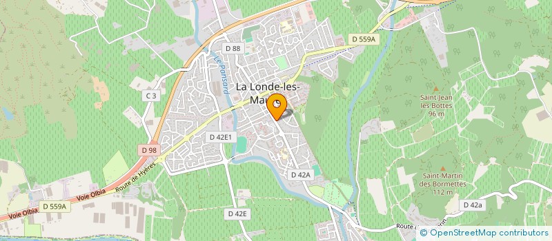 localisation de l'entreprise MADAME AURELIE CHALMETON à LA LONDE-LES-MAURES