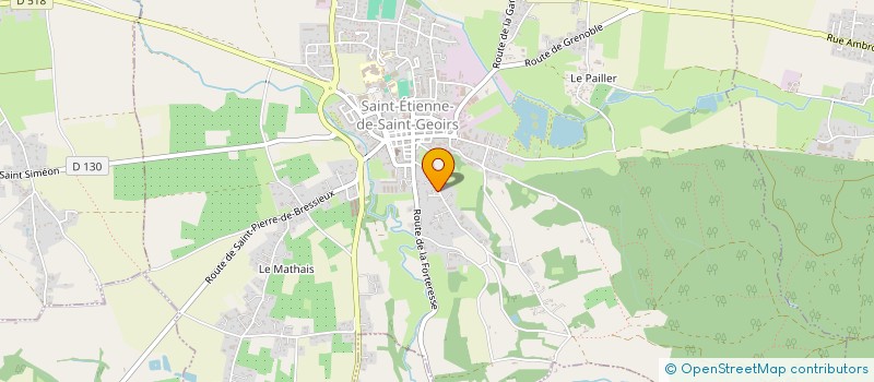 localisation de l'entreprise MADAME AURELIE CHAMPEAU  SAINT-ETIENNE-DE-SAINT-GEOIRS