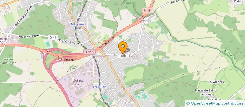 localisation de l'entreprise MADAME AURELIE CHAMPIN  FREPILLON