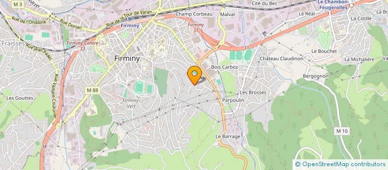 localisation de l'entreprise MADAME AURELIE CHANUT à FIRMINY
