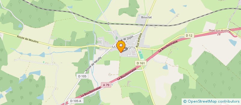 localisation de l'entreprise MADAME AURELIE CHAPEAU  MONTBEUGNY