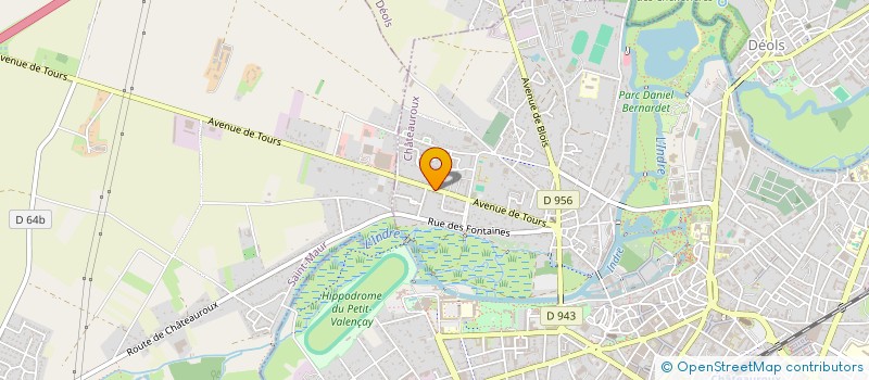 localisation de l'entreprise MADAME AURELIE CHARCELLAY à CHATEAUROUX