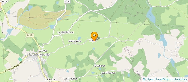 localisation de l'entreprise MADAME AURELIE CHARENTON  LA ROCHE-L'ABEILLE