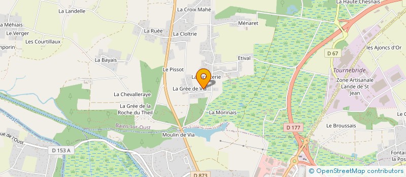 localisation de l'entreprise MADAME AURELIE CHARMEAU  BAINS-SUR-OUST