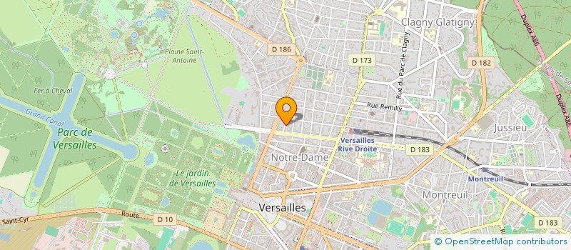 localisation de l'entreprise MADAME AURELIE CHAROUD à VERSAILLES