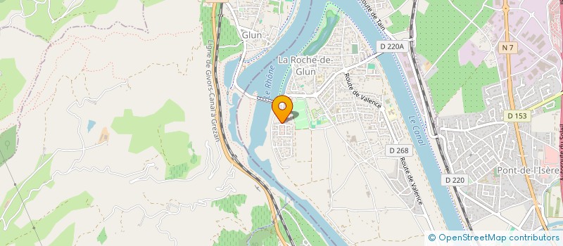 localisation de l'entreprise MADAME AURELIE CHARPENAY  LA ROCHE-DE-GLUN