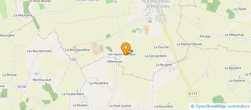 localisation de l'entreprise MADAME AURELIE CHARPENTIER  LE HOUSSEAU-BRETIGNOLLES