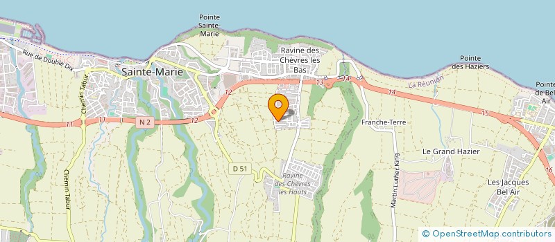 localisation de l'entreprise MADAME AURELIE CHARPENTIER  SAINTE-MARIE