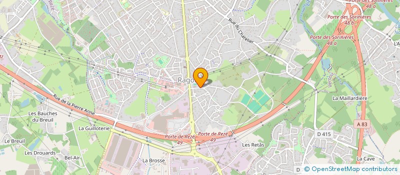 localisation de l'entreprise MADAME AURELIE CHARRON  REZE