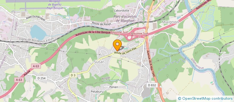 localisation de l'entreprise MADAME AURELIE CHASTRIA  ANGLET