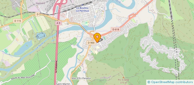 localisation de l'entreprise MADAME AURELIE CHAT  LE BOULOU