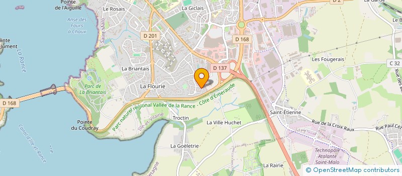 localisation de l'entreprise MADAME AURELIE CHAUVIERE  SAINT-MALO