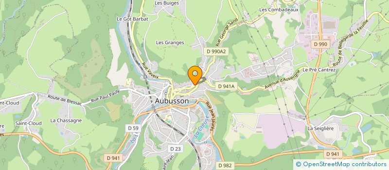 localisation de l'entreprise MADAME AURELIE CHENE à AUBUSSON