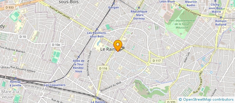 localisation de l'entreprise MADAME AURELIE CHENEAU à LE RAINCY
