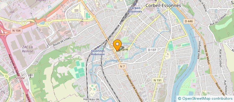 localisation de l'entreprise MADAME AURELIE CHENEGROS à CORBEIL-ESSONNES