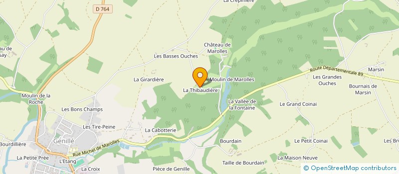 localisation de l'entreprise MADAME AURELIE CHERONNET  GENILLE