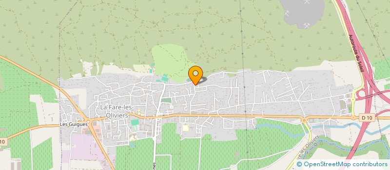 localisation de l'entreprise MADAME AURELIE CHEVALIER  LA FARE-LES-OLIVIERS