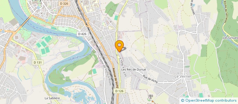 localisation de l'entreprise MADAME AURELIE CHEVALIER à VICHY