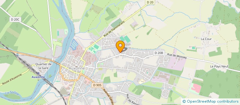 localisation de l'entreprise MADAME AURELIE CHEVANNE  AUXONNE