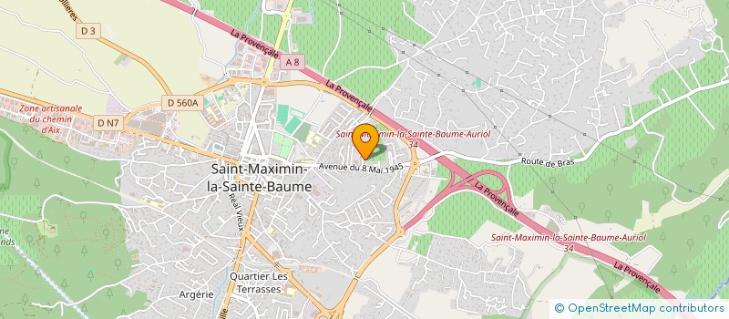 localisation de l'entreprise MADAME AURELIE CHIAVARINO à SAINT-MAXIMIN-LA-SAINTE-BAUME