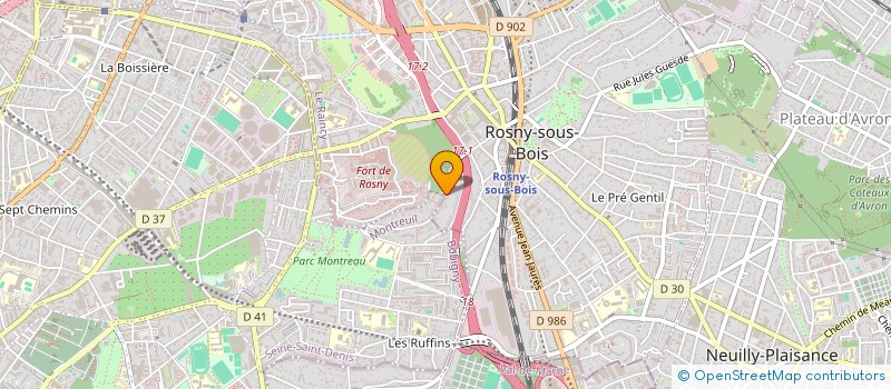 localisation de l'entreprise MADAME AURELIE CHICHE à ROSNY-SOUS-BOIS